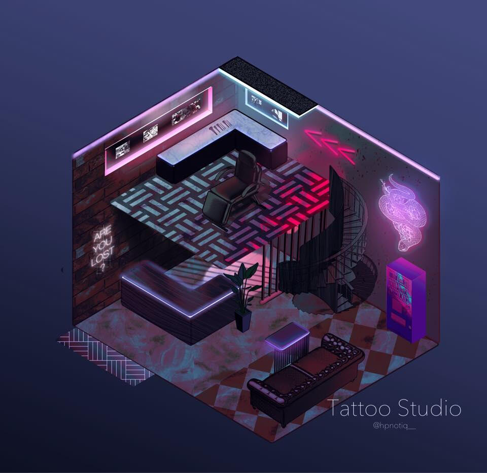 Full Color - Isometric shop / house (start 1500.-)